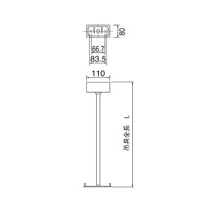 ���p�i�\�j�b�N �Ɩ����yFP01650C�zLED�U���� �݋� B���EC�� ��ʌ^ 500mm {B}