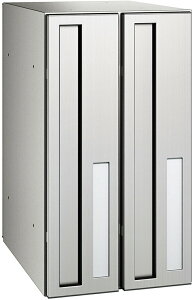 ▲●u.ダイケン 郵便受【CSP-221T-2D】ポステック CSP-221T型 前入れ後出し・2戸用・縦型