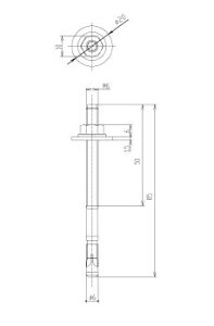 TOTO【YPH62017W3】アンカーボルト(3本入り) M6X85〔EJ〕