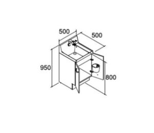 INAX/LIXIL sAyAR3N-505SYznCO[h ʉϑ{ ^Cv ʒn VOo[V[ Ԍ500mmkHJl
