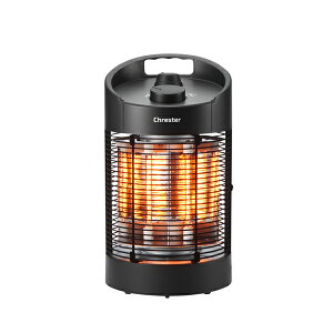 ●ωコンフォー 暖房機器【HEAT-Z-061B】ラウンドヒーター 床置きモデル 600Wタイプ 防水 足元ヒーターシリーズ Chrester(クレスター)