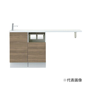 ☆QUOカード500円付☆π●INAX/LIXIL キャパシア【AN-ACREABKXHEX】手洗器一体型人造大理石カウンター カウンター奥行280 サイドベースキャビネットプラン 右仕様 床排水〔HH.F〕