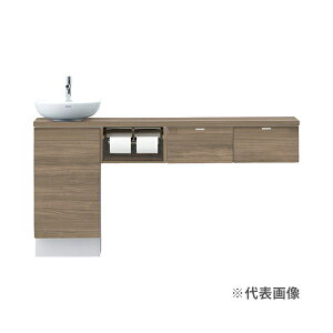 ☆QUOカード500円付☆π●INAX/LIXIL キャパシア【YN-ABREBEKXHJX】ベッセル型 丸形手洗器 カウンター奥行280 セミフロートキャビネットプラン 右仕様 壁排水〔HH.F〕