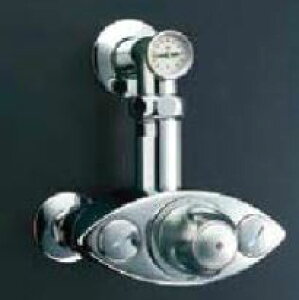 INAX/LIXIL 水栓金具【BF-20TM-25A】大型サーモスタット付バルブ (R1 1/4×R1) 温度計付 パブリック向け 受注約2週〔IE〕