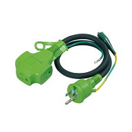 ∀日動工業 【PPT-0.5E】ショートタップ トリプルポッキン 屋内型 100V 0.5m (4937305010570)