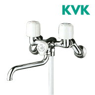 △《在庫あり》◆15時迄出荷OK！KVK 水栓金具【KF100N2W】一時止水付2ハンドルシャワー 寒冷地用