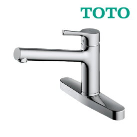 《在庫あり》◆15時迄出荷OK！∞TOTO キッチン用水栓金具【TKS05310J】GGシリーズ 台付シングル混合水栓(台付き2穴) 一般地・寒冷地共用 エコシングル φ25×2 (旧品番 TKGG33E)