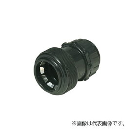 未来工業 【FPK-30YK(10個入)】黒 コネクタ (PF管用) サイズ30 ワンタッチ型