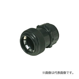 未来工業 【FPK-28YPK(10個入)】黒 コネクタ (防水型・PF管用) サイズ28 ワンタッチ型