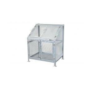 ●u.グリーンライフ/GREEN LIFE【KDB-900N】メッシュゴミ収集庫 シルバー