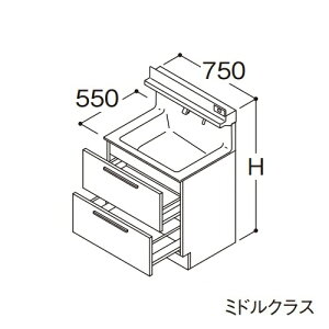 TOTO yLDSFB075BCJDS1zʉϑ ~hNX IN^[u 2io Ȃ+̏dv[ JE^[800mm Ԍ750mm n 󒍐YkGAl