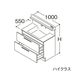 TOTO yLDSFB100BCJDS1zʉϑ nCNX IN^[u 2io Ȃ+̏dv[ JE^[800mm Ԍ1000mm n 󒍖1TkGAl