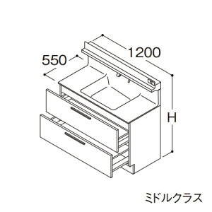TOTO yLDSFB120BCJDN1zʉϑ ~hNX IN^[u 2io Ȃ+̏dv[ JE^[800mm Ԍ1200mm ʒn 󒍐YkGAl