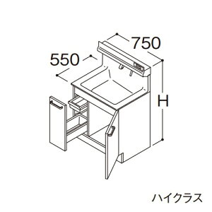 TOTO yLDSFS075AJGDS1zʉϑ nCNX IN^[uLite Јo Ȃ JE^[750mm Ԍ750mm n 󒍖1TkGAl