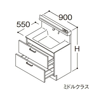 TOTO yLDSFS090BQLMN1zʉϑ ~hNX IN^[uLite 2io  JE^[800mm Ԍ900mm ʒnkGAl