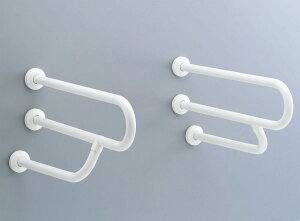 ▲INAX/LIXIL【KF-316AE70J/WA】ホワイト 大便器・洗面器用手すり(壁固定式) 樹脂被覆タイプ 受注約2週〔IC〕