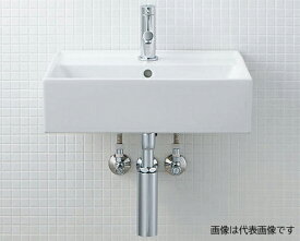INAX/LIXIL サティス洗面器【YL-A555TNB(C)】壁付式 単水栓 床給水 床排水(Sトラップ) 寒冷地〔HC〕