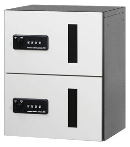 捺印なし 「捺印付タイプを同時購入必須商品」●u.田島メタルワーク【GXC-2F】宅配ボックス 小型荷物用 屋内・前入前出 スチール 受注生産