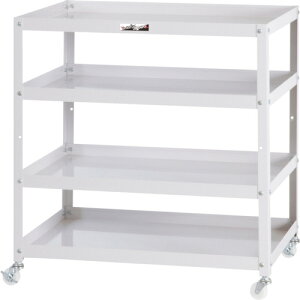 ●u.ヤマキン/山金工業【WCWN-4-P】コンビニワゴン ナイロンキャスター 4段 W750mm×D500mm 組立式