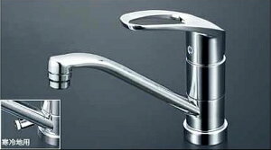 KVK 水栓金具【KM5011TV8R2】流し台用シングルレバー式混合栓 吐水口回転規制80° 200mmパイプ付〔HB〕