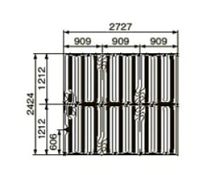 ���R���i�ySUP-A2427HS�z���g�[�p�t���A�}�b�g 2,424×2,727×12mm�kFA�l