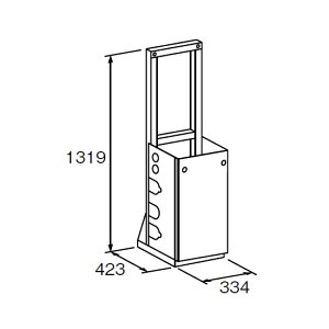 ●♪パーパス 給湯器 部材【MD-S12-32S】片側1台掛け台セット 配管なし