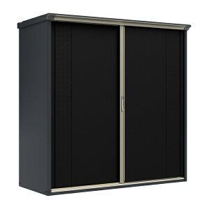 ●u.タクボ物置 【GP-197AF】GPシリーズ グランプレステージ ジャンプ 小型物置(収納庫) 全面棚タイプ アイボリーブラックボディ 受注生産