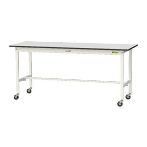 ●u.ヤマキン/山金工業 【SURC-1860-GYW】ワークテーブル 150シリーズ 移動式 H825mm 基本形 RoHS2指令対応塩ビシート天板 組立式
