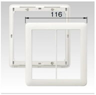 β神保電器 配線器具【NWP-2】J・WIDE SLIM(Jワイドスリム) スイッチプレート 2連用