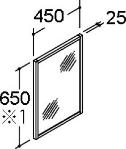 INAX/LIXIL ʉϑ tyMNS-451K-FzƖȂ ؘgt1ʋ Ԍ450mm S1800mmp ~߃R[gȂ 󒍐YkGIl