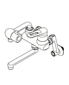 イトミック水栓金具【MZ-1N3】まぜまぜ MZ-N3シリーズ 埋め込み配管〔GI〕