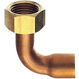 三栄水栓/SANEI【T56-2-13X12.7】ナット付銅管エルボ〔FA〕