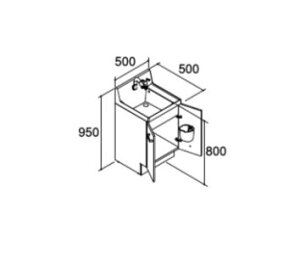INAX/LIXIL sAyAR3N-505SFYz~hO[h ʉϑ{ ^Cv ʒn VOo[V[ Ԍ500mmkHJl