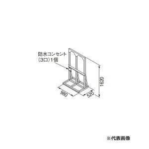 リンナイ 部材【UOP-5001STD-2S】(23-2293) 連結スタンド 2S 業務用ガス給湯器オプション〔GH〕