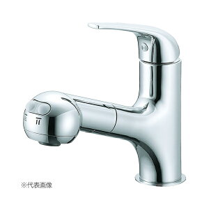 π三栄水栓/SANEI 水栓金具【K3703JK-13】寒冷地 シングルスプレー混合栓 (洗髪用)〔FA〕