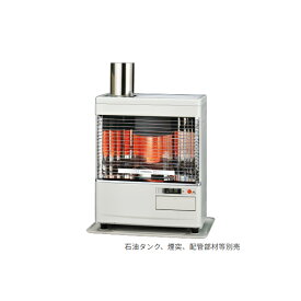 ●コロナ 暖房機器【SV-V4525M(W)】ホワイト 煙突式石油暖房機(輻射型) Vシリーズ ポット式 主に12畳用 別置タンク式(石油タンク・煙突別売)〔▽〕
