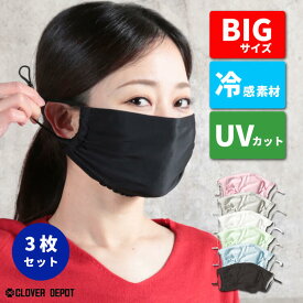 ＜4/21 9:59まで55％クーポンで450円!3000円～＞即納 マスク 洗える 3枚 冷感 接触冷感 アイスシルク ひんやり 布マスク 夏用マスク 洗えるマスク 在庫あり 涼しい 夏 個包装 おしゃれ 布 クールマスク 大人用 男性用 女性用 uvカット 大きめ 通気性 黒