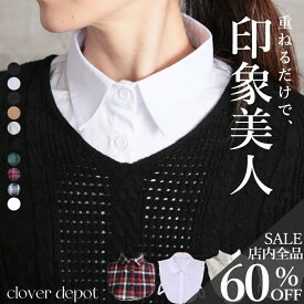 ＜23:59迄53％クーポンで1306円!2点~＞本襟の進化系。 即納 つけ襟 付け襟 レディース スタンドカラー シャツ ブラウス つけえり 角襟 レース シャツ風 ハイネック コットン フェイクカラー 重ね着風 レイヤード インナー シャツ付け襟 白 春秋 小物 着ぶくれ防止