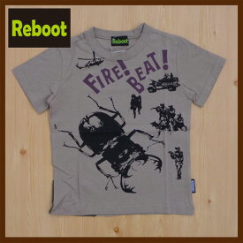 Reboot【リブート】クワガタ 自衛隊 半そでTシャツ1781307　120cm〜160cm2017新作【ベビー　キッズ　動物　アニマル　お揃い】【8000円以上送料無料】スーパーセール