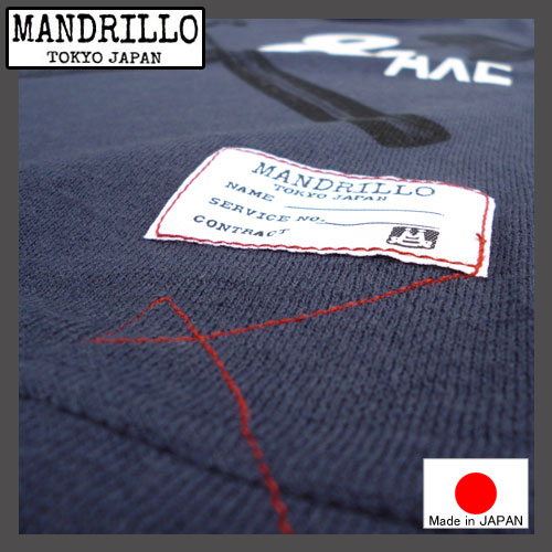【メール便送料無料】MANDRILLO【マンドリル】Hammer&AXETシャツネイビー【チャコール】92016032016新作【ベビーキッズ動物アニマルお揃い】【8000円以上送料無料】02P26Mar16