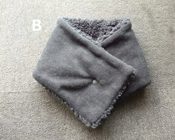 楽天市場】【ハンドメイド】フリース＋ボア ネックウォーマーマフラー 