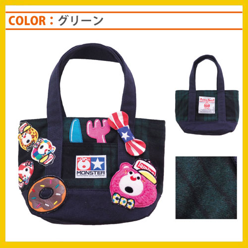 JAM【ジャム】ワッペンがいっぱいミニトート21727032017新作AW【ベビーキッズお揃い子供服靴下バッグ】【8,000円以上送料無料】
