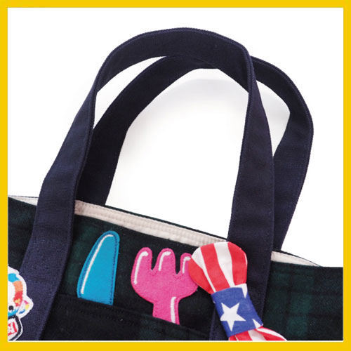 JAM【ジャム】ワッペンがいっぱいミニトート21727032017新作AW【ベビーキッズお揃い子供服靴下バッグ】【8,000円以上送料無料】
