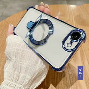 iPhone16e クリアケース カメラ保護あり カバー メッキ TPU 透明 分離型スマホリング付き ソフトケース 角 保護 コーナーバンパー ストラップ穴 かわいいレディース アップル アイフォン 16e お