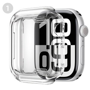 Apple Watch Series 10/9Ή ϏՌ یP[X S͂K[h y ^ TPU P[XtB̌^ Series 8/7JE GbWHŊ炩 芾 h~ Ȃ NA X|[c h 