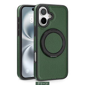 iPhone 17�P�[�X�r�Y�l�X���� 360�x��] iphon16e���̓}�O�l�b�g�X�^���h �P�[�XiPhone17Air �J�o�[MagSafe�Ή��X�^���h&�}�O�l�b�g2in1�A�b�v��16plus���p�x���� ���&�����Y�ی� iPhone16Pro�ϏՌ� �����h