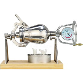 圧力鍋300mlポン菓子機 ポン菓子機械 304 ステンレス鋼 ミニ中国の伝統的なレトロなポップコーンメーカーの装飾、家族の集まりのパーティーの楽しみのためのポップコーン圧力鍋