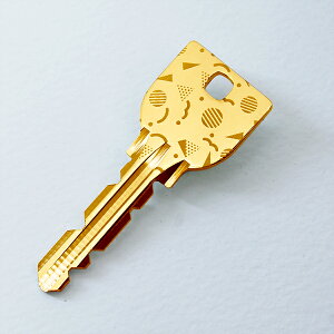 カスタムキー オーダーメイド ランダム2(ギザギザタイプ) 爪を傷めず広げられるキーリング付属 おしゃれ 玄関ドア カギ スペアキー 合鍵 装飾加工 新築記念 ファッション