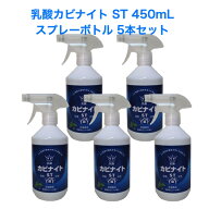【クーポン】HIYU 乳酸カビナイト ST 450mL スプレーボトル 5本セット [カビ取り 除菌 スプレー 洗剤 カ…