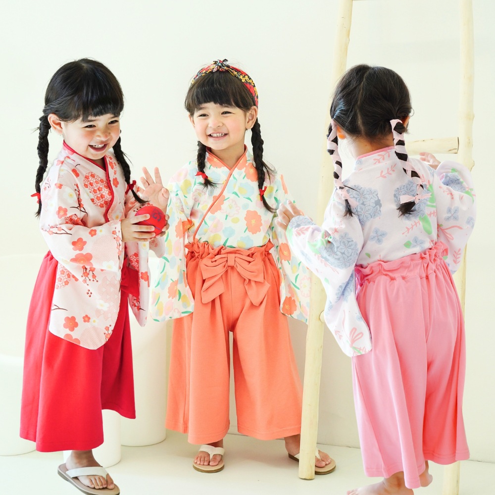 ひな祭り 袴風セットアップ - 和服